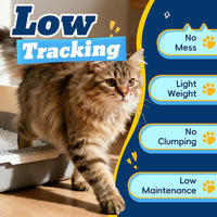 Crystal Cat Litter for Long-Lasting Odor Control, Non-Clumping - 8.6 lb / Low Tracking - image 4