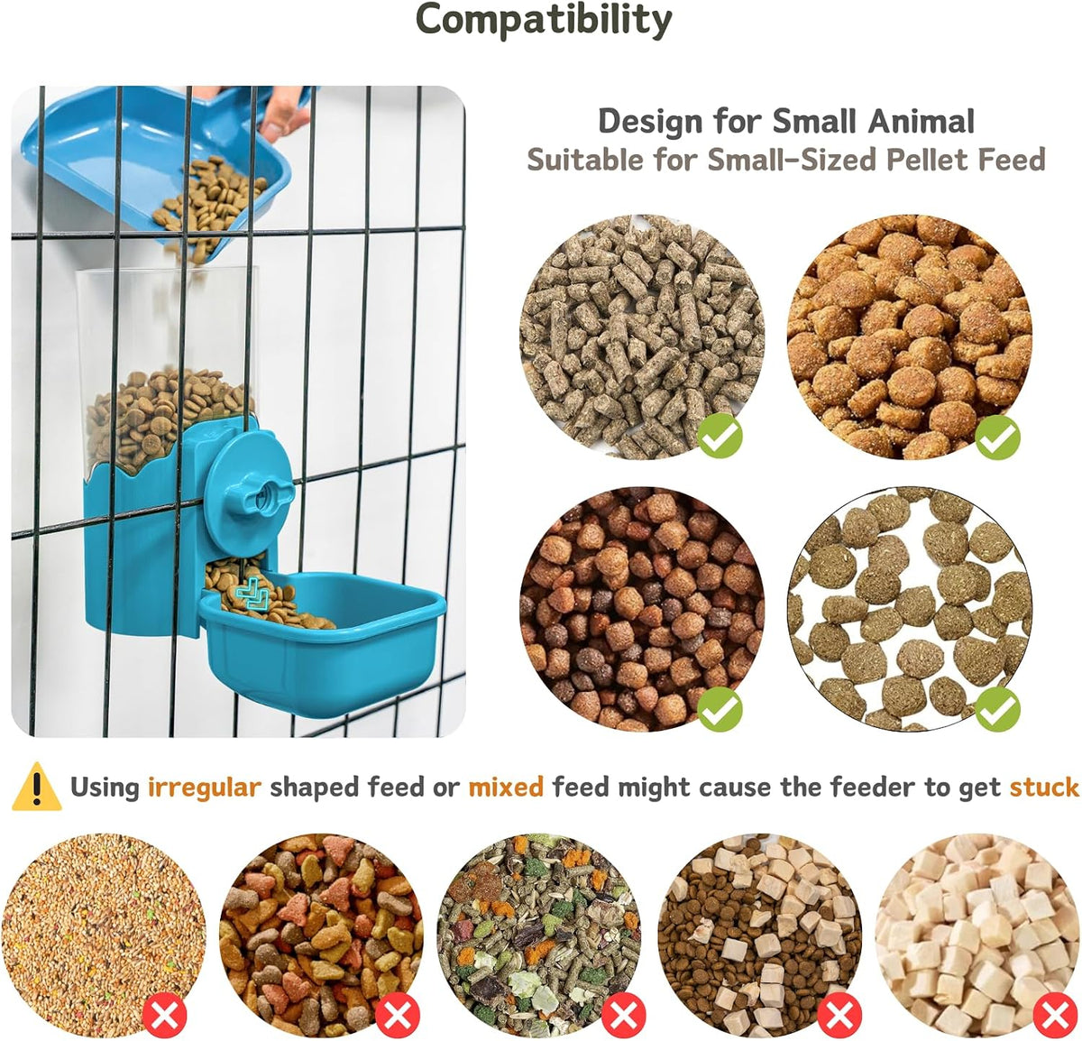Automatic Pet Food Water Dispenser - Blue - image 3