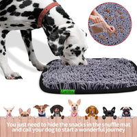 Snuffle Mat for Dogs, 17" x 21" Dog Snuffle Mat Interactive Feed Game for Boredom, Encourages - Black - image 2
