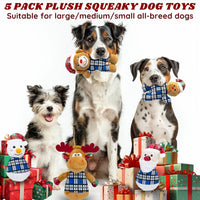 Squeaky Monkey Dog Toy for Large Dogs – Essentials for Dogs - Christmas 5 PACK - image 4