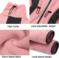 Fleece Dog Coat for Small Medium Dog - Pink / XS - image 3