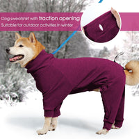 Dotoner Pullover Dog Sweater with Leash Hole - XX-Large / Red - image 2