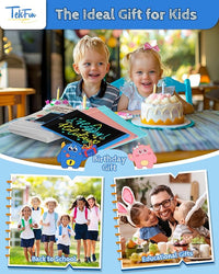 TEKFUN Kids Toys, 2Pcs LCD Writing Tablet with 4 Stylus, 8.5in Erasable Doodle Board Mess Free Drawing Pad for Kids, Car Trip Educational Toys Birthday for 3 4 5 6 7 Girls Boys