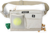 Cleverpup Walk & Train 2-in-1 Dog Walking Bag, Hands-Free - Sand