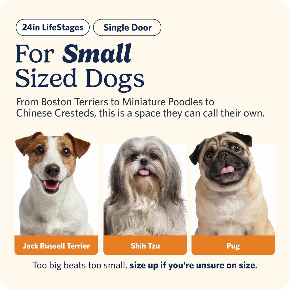 LifeStages by MidWest 36-Inch Double Door Crate, M-L Breeds - Single Door / Fits 24-inch Crate - image 2
