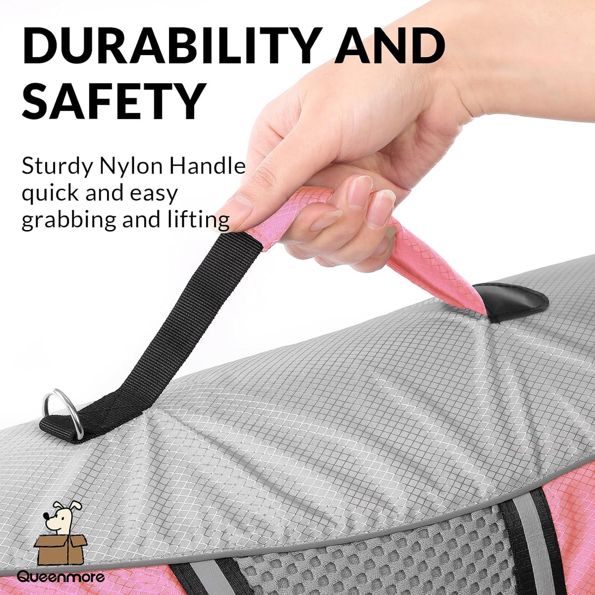 Dog Life Jacket, Small Float Vest for Swimming Boating Kayaking - X-Small / Light Pink - image 3