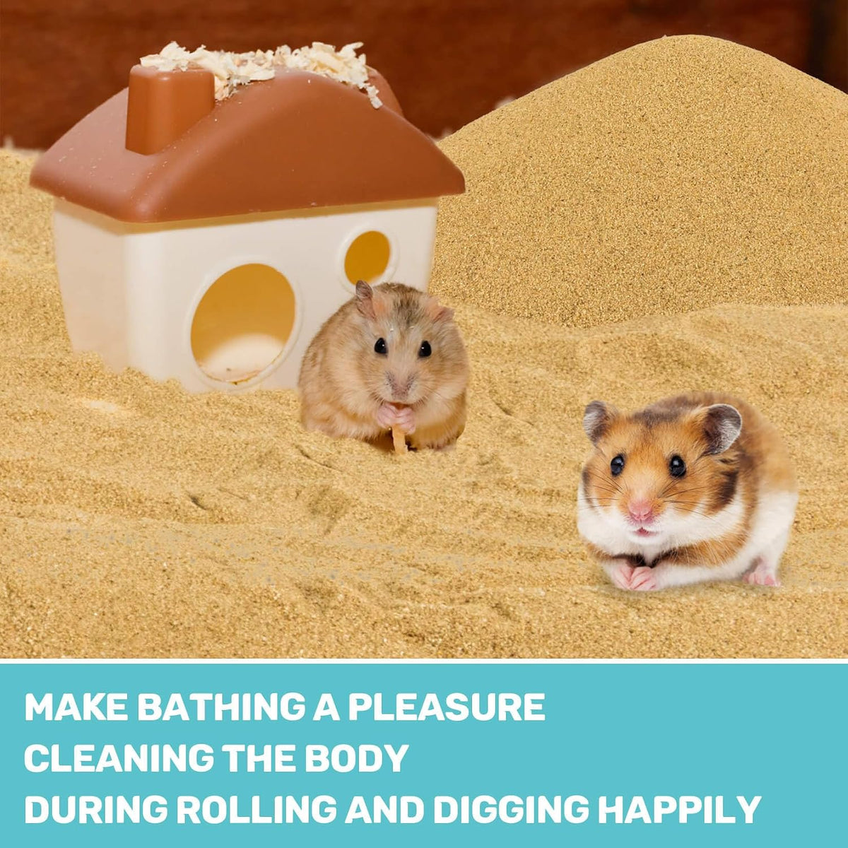 Sukh Hamster Desert Sand, Coarse Bedding Sand - Brown - image 4
