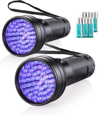 UV Flashlight Black Light - 2 Pack