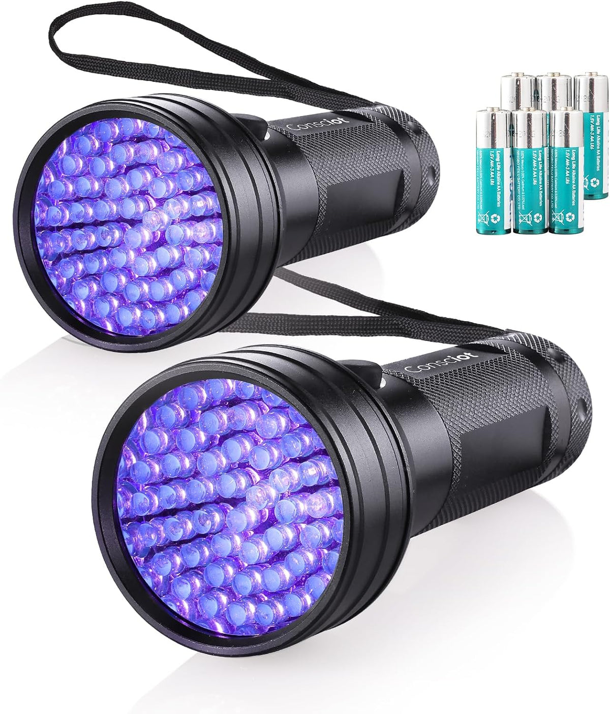 UV Flashlight Black Light - 2 Pack