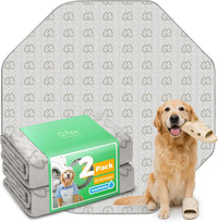 FXW Washable Pee Pads for Dogs, Super Absorbent - 34" Octagon / 2 Packs