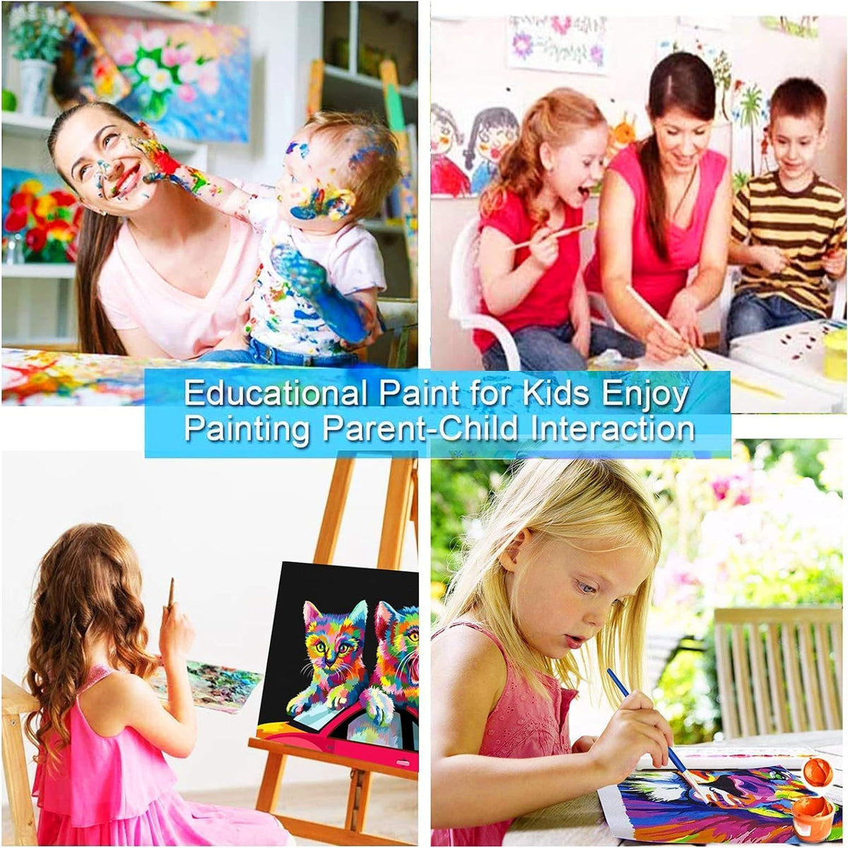 Paint by Numbers DIY Acrylic Painting Kit for Kids & Adults Beginner - Mimi Cat - image 3