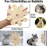 2Pcs Rotating Chinchilla Chew Toys - 1pc / Small - image 2