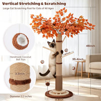 46" Tall Cat Scratching Post - Brown(46" Tall) - image 2