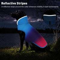 Waterproof Dog Winter Coat - Gradient Blue / S(Chest Girth:12.6-16.1") - image 4
