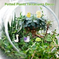 36 Types Forest Mini Resin Animals, Plastic Tiny Animals to Hide, Miniature Animals Figures for Fairy Garden, Dollhouse, Terrariums, Shadowboxes, Cake Topper Decor