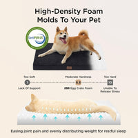 Bedsure ComfyFleece Large Dog Bed for Crate with Washable Cover - 35x22x2.8 / Black - image 3