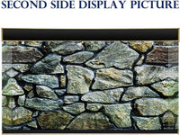 ELEBOX Fish Backgrounds Paper Double Sides 3D Stone & Trees Aquarium - H:15.7"x L:40.2" / N - image 3