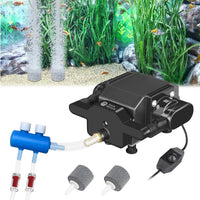 AquaMiracle Quiet Aquarium Air Pump Adjustable Airflow 200/317/475GPH – Essentials for Fish - For Tanks up to 600 Gal