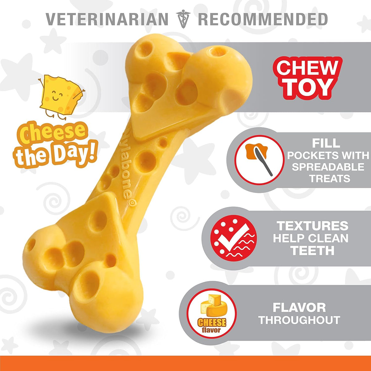 Nylabone Lobster Power Chew Toy for Dogs - Cheese 1 Pack / 1 Count (Pack of 1) - image 3