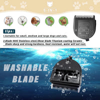 3-Pack 5-in-1 Replacement Blade Compatible with Wahl Animal Bravura - Black / 1 Pack - image 3