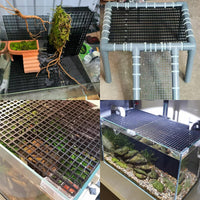 12 Pcs Aquarium Fish Tank Divider Plastic Egg Crate, L – Essentials for Fish - S 24pcs Black - image 4