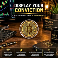 Collector's Bitcoin Coin, Commemorative Crypto Token - image 3