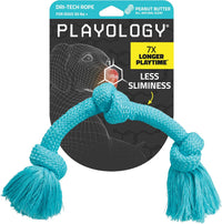 Playology Tug Rope Dog Toys for Large Dogs, Peanut Butter Scent - Jumbo / Peanut Butter