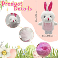 XIPEGPA set of 24 plush animal finger puppets for storytelling - view 4
