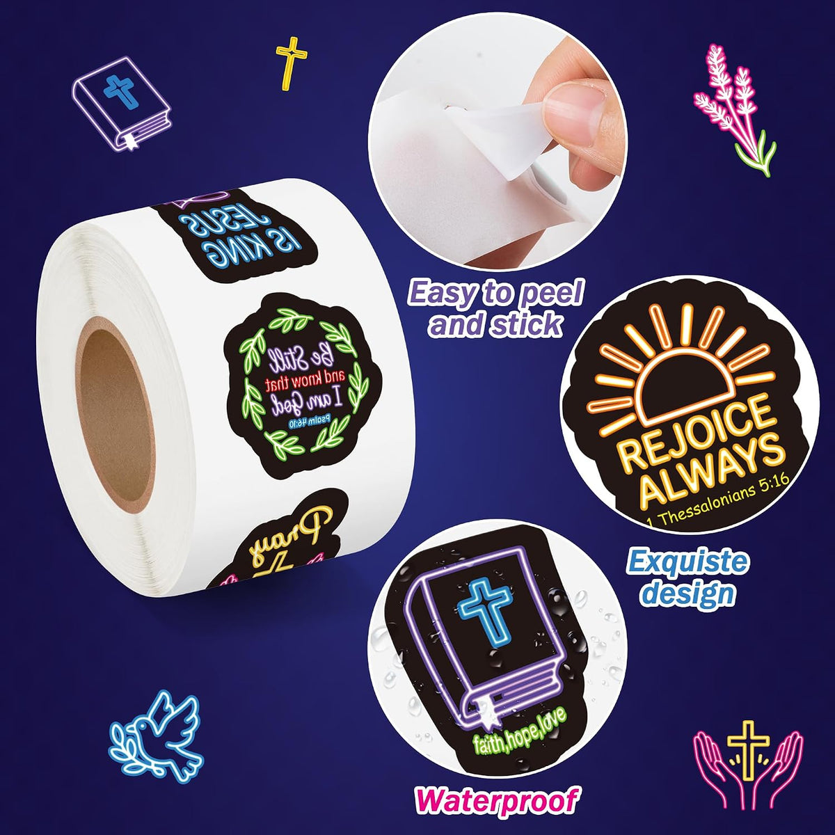 BeYumi Halloween Neon Christian Sticker - Neon Christian - image 3