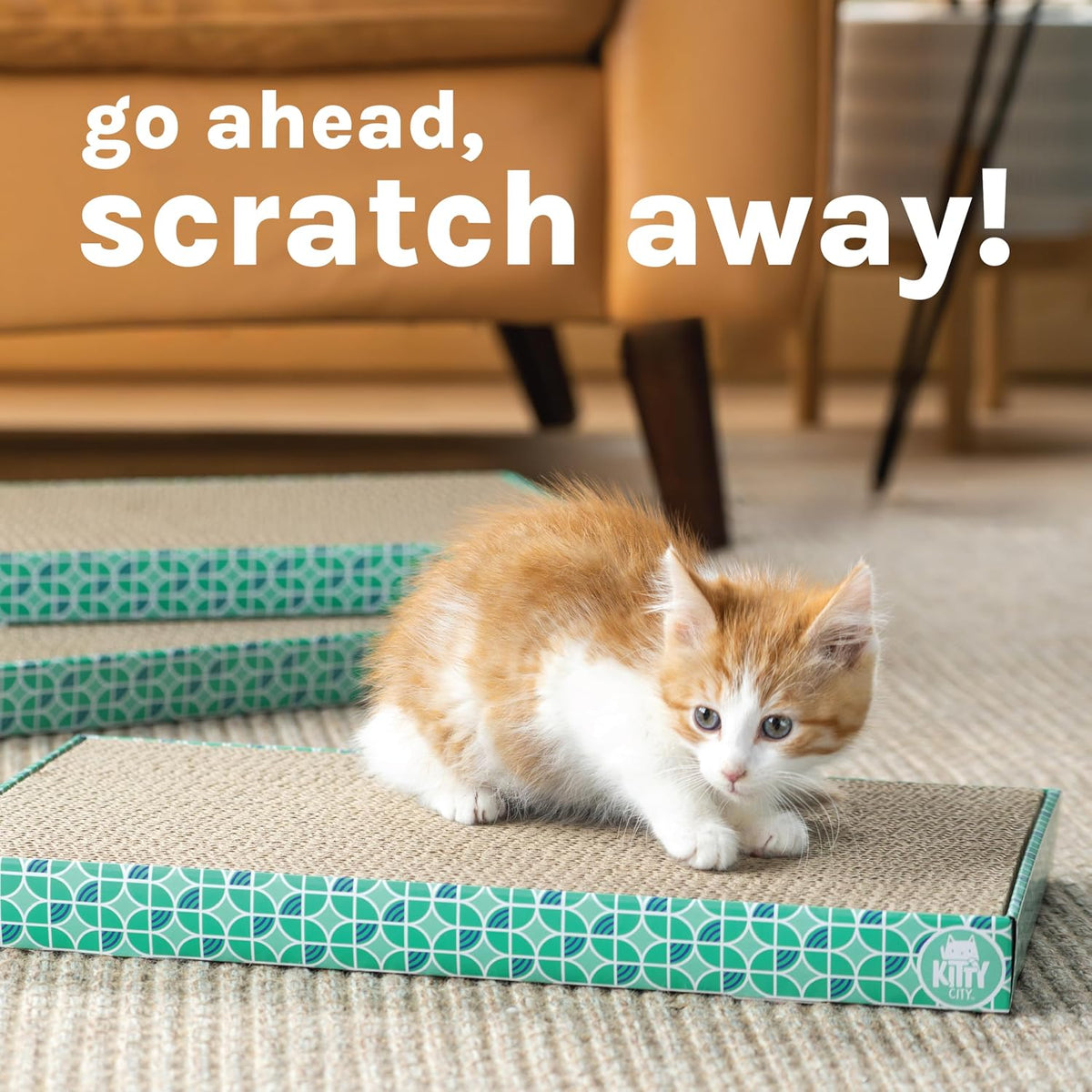 Kitty City XL 3-Pack Cat Scratcher Pads - Geometric / XL 3-Pack - image 4