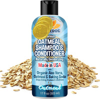 Bodhi Dog Skunk Shampoo | Skunk Smell Odor Remover Cleans & Deodorizes Using Essential Oils - Oatmeal / 17 Fl Oz