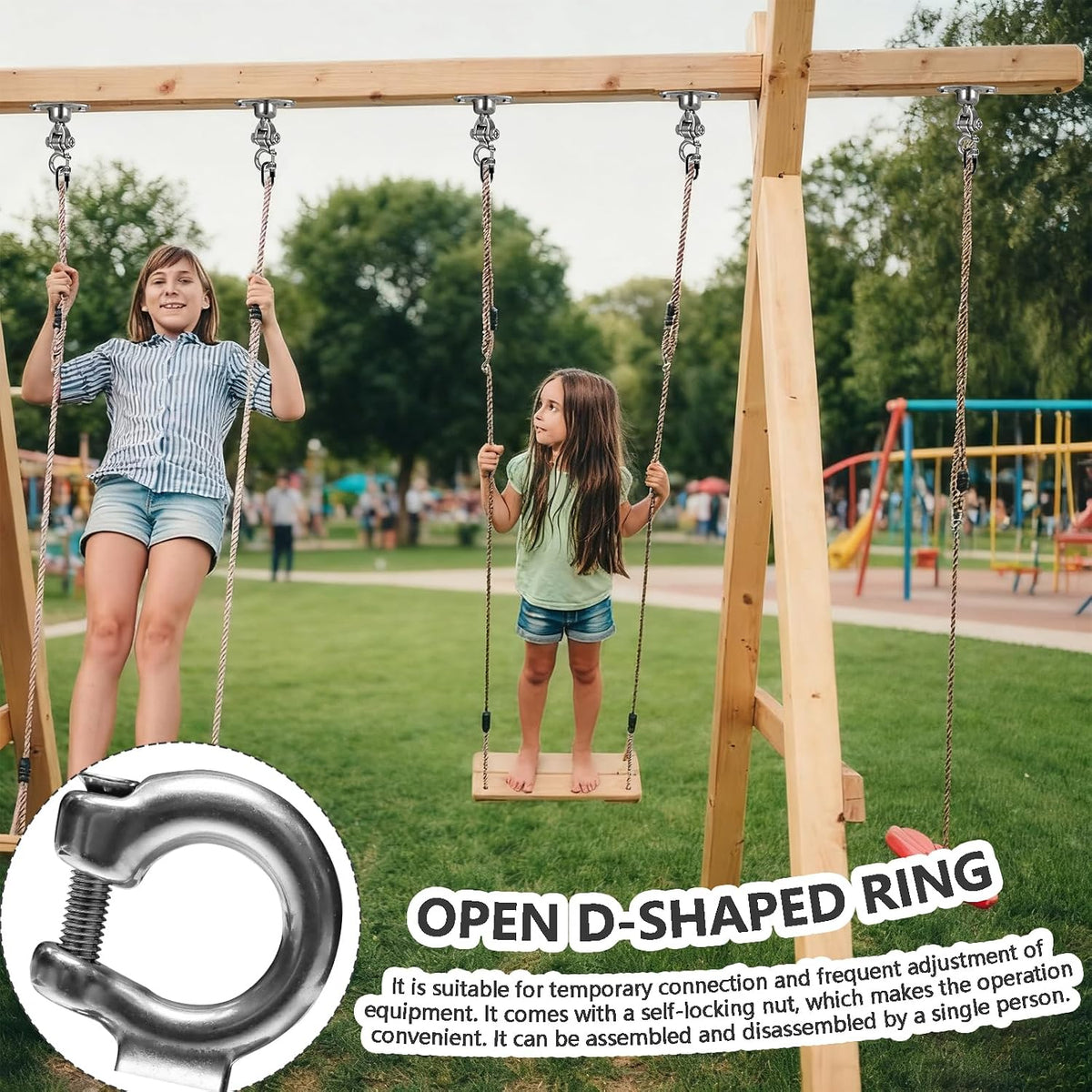 Yyiwhmy stainless steel heavy duty swing hanger with swivel bearing and mounting bolts - view 14