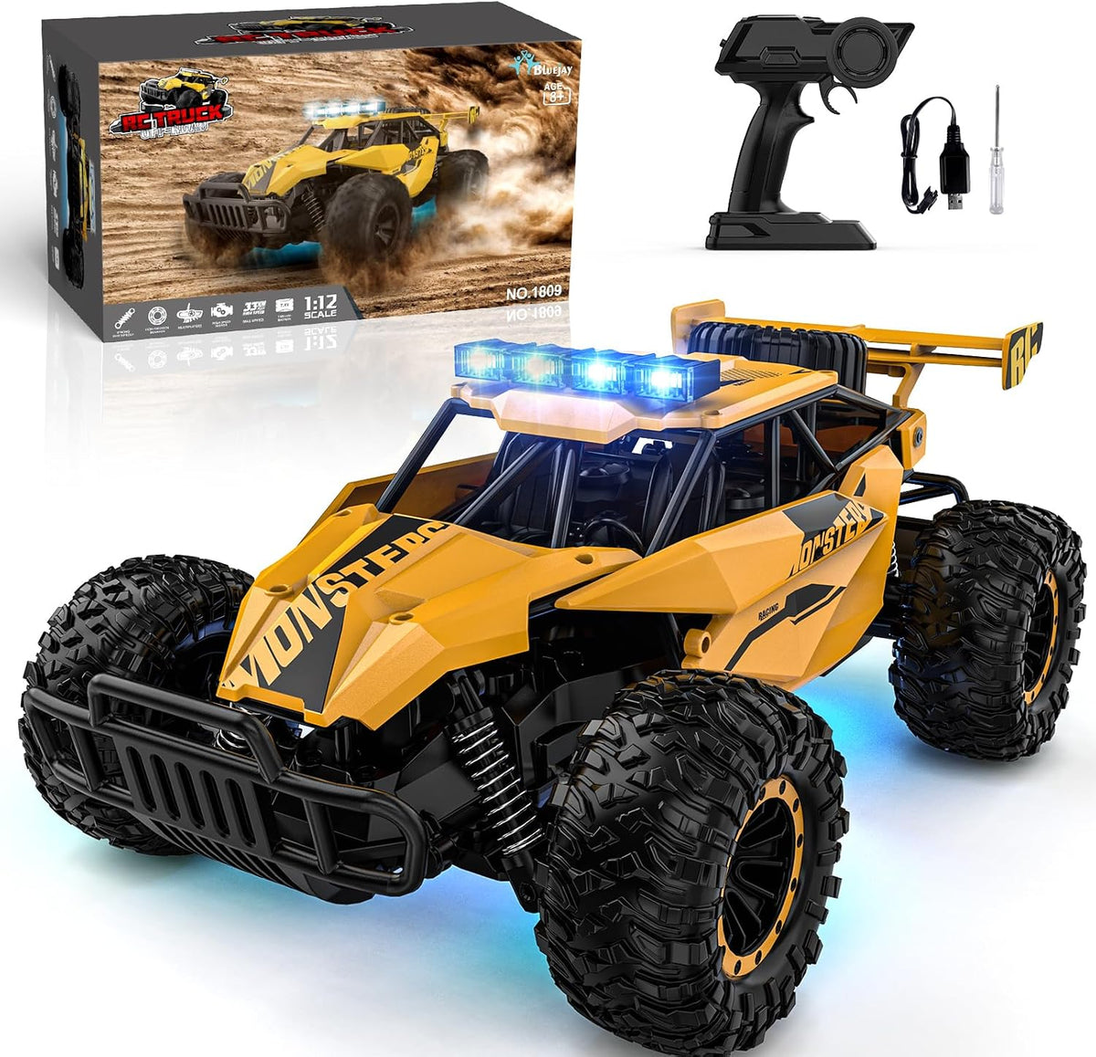 BLUEJAY Remote Control Car - Matt Yellow