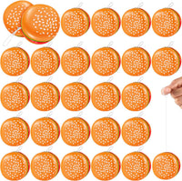 Leitee hamburger yoyo toys, 24 plastic burger shaped yo-yos for party favors