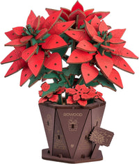 rowood 3D Puzzles for Adults - Poinsettia