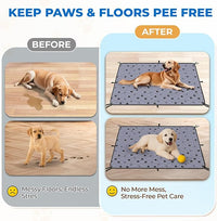 Fostanfly Washable Pee Pads for Dogs, 72"x72"-1 Pack Extra Large Reusable Potty Pads for Floor, Non-Slip Waterproof Pet Playpen Mat for Puppy/Senior Dog Whelping Incontinence
