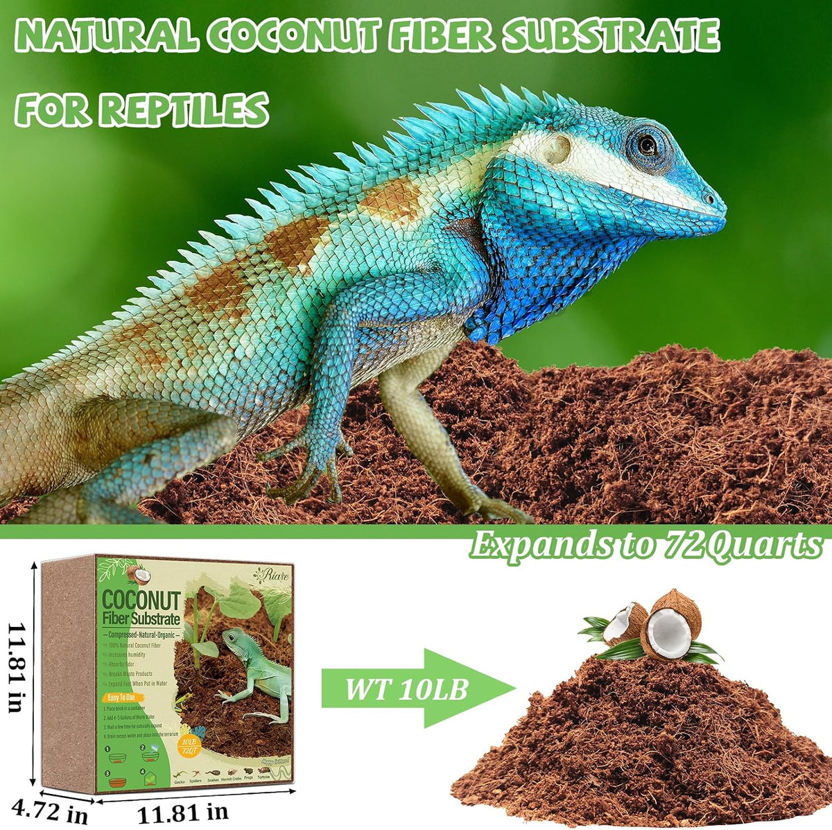 2 Pack Natural Coconut Fiber Substrate - 1 Pack-10LBS - image 2