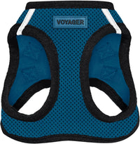 Voyager Step-in Air Dog Vest Harness - Blue/Black Trim / S (Chest: 14.5 - 16")