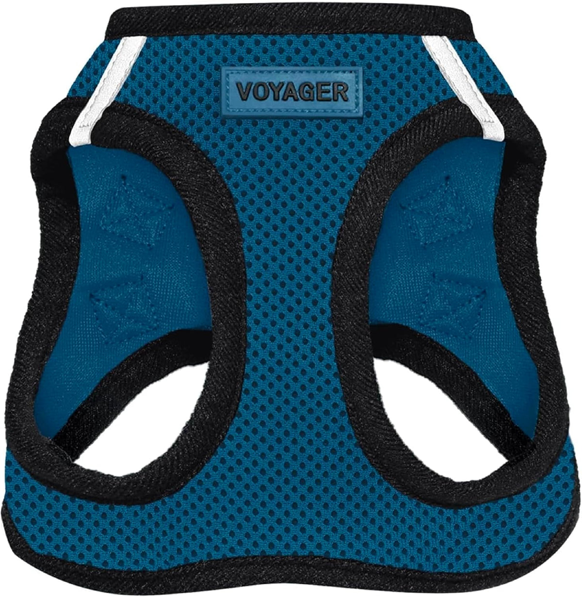 Voyager Step-in Air Dog Vest Harness - Blue/Black Trim / S (Chest: 14.5 - 16")