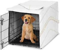 Sweet Jojo Designs 24in. Small Dog Crate Cover Pet Cage - Ivory / 36.0"L x 23.5"W x 24.0"H