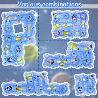 Ubegger puzzle car track set with puzzle road pieces, road signs and battery cars - view 19