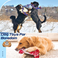 Dog Rope Toy for Large Dogs Heavy Duty Dog Chew Toys for Aggressive - 5 Packs / Large - image 4