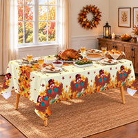 Gatherfun Football Party Decorations Disposable Tablecloth Plastic - Fall Turkey - image 3