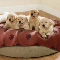 LINENLUX Fleece Dog Blankets 6-Pack - Coffee / 45x31 inch (Pack of 6) - image 2