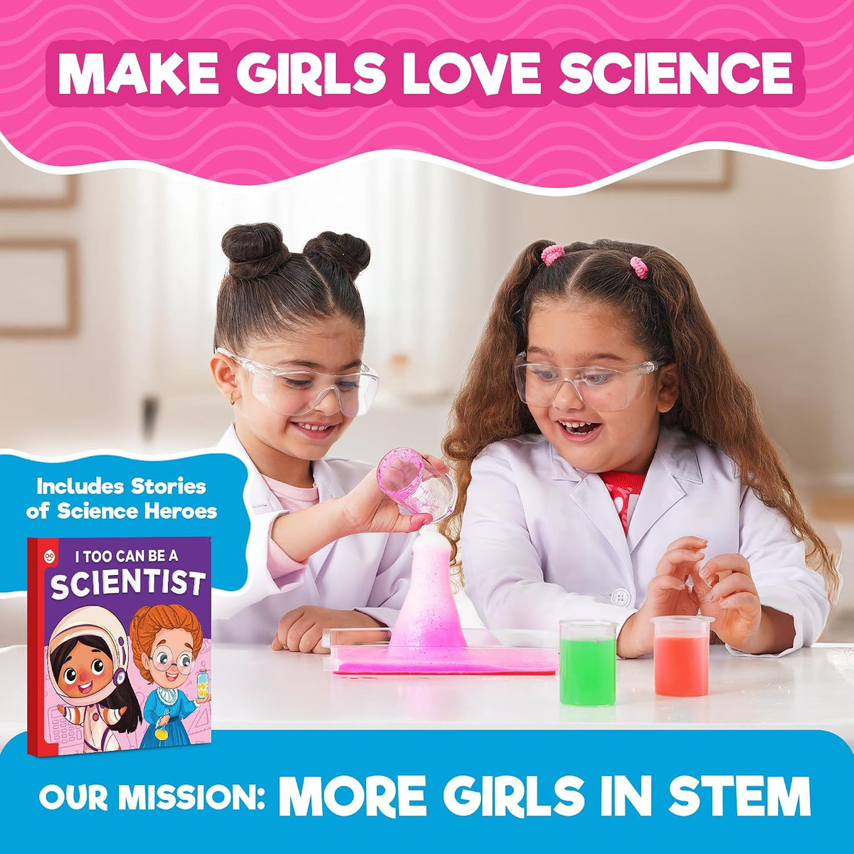 Doctor Jupiter Girls' First Science Experiments Kit for Kids Ages 4+ – Fun for Kids & Family - Preschool Science Kit for Girls: 3+ - image 3