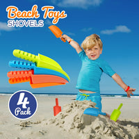4E's Novelty Beach Shovels for Kids, Heavy Duty Plastic - image 2