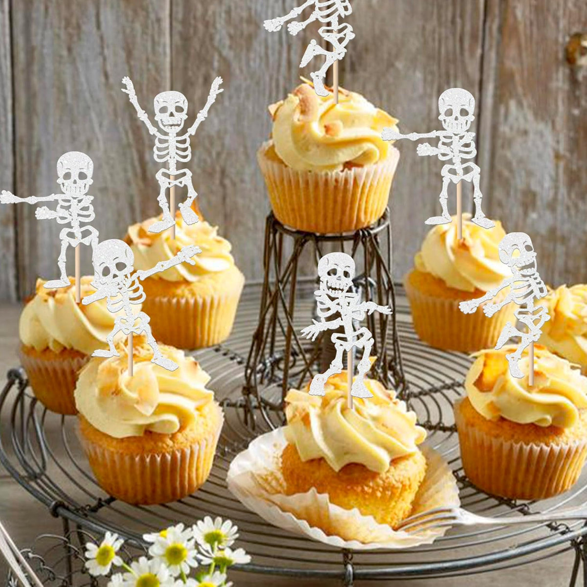 Rsstarxi 24 Have a Killer Birthday glitter horror cupcake toppers - view 28
