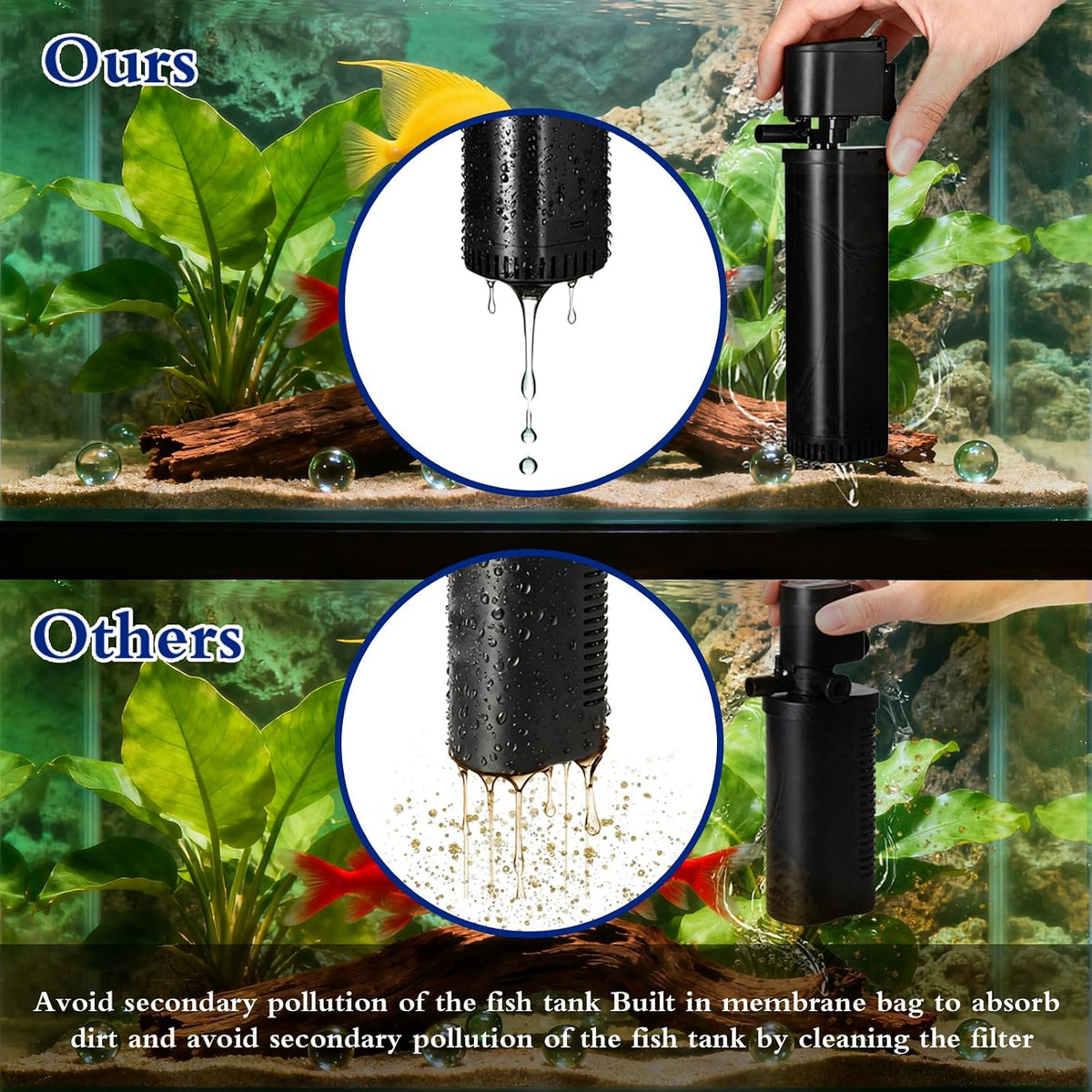 TARARIUM Aquarium Filter U-V for 20-75 Gallon - Medium - S7F(for 45-120 Gallon) - image 2