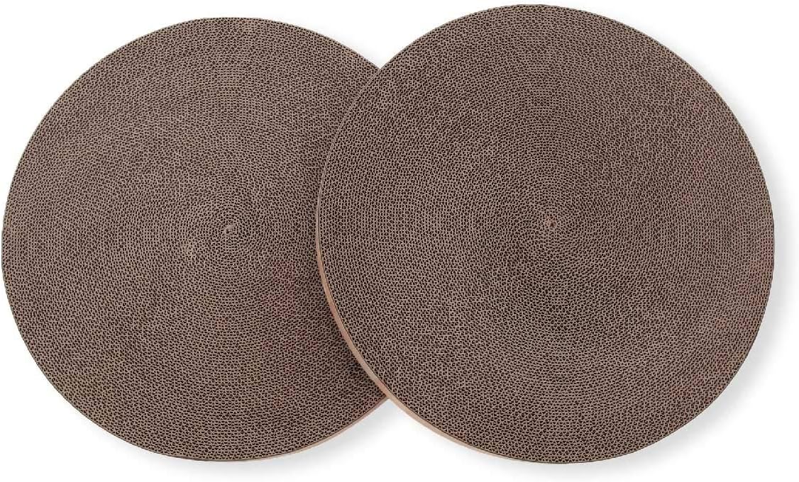 Necoichi Cat Scratcher Bowl Replacement for Indoor Cats - Extra Large / Oak - image 4