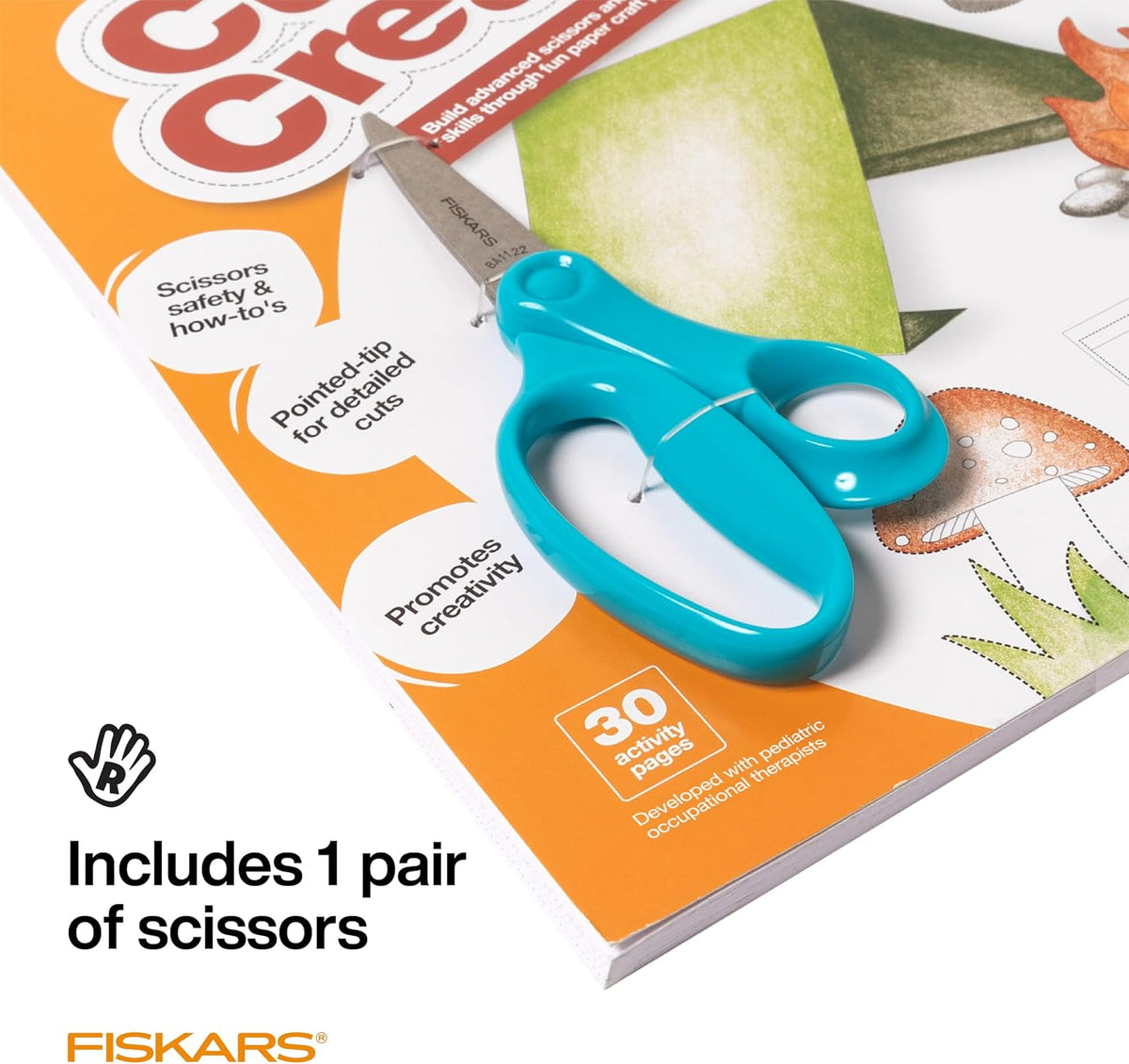 Fiskars Toddler Activity Book with Safety Scissors - image 3